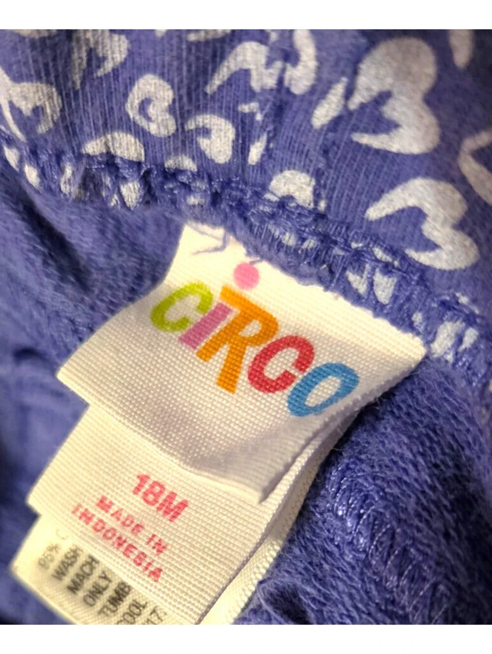 Carter's Floral Hoodie & Circo Heart Leggings sz 18 Months